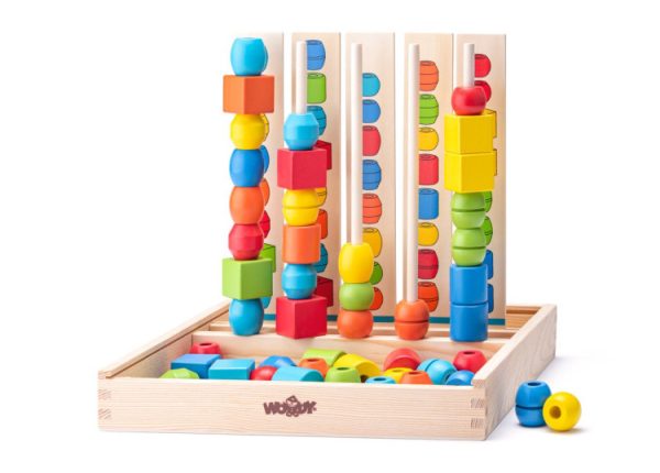 Wooden Beads on a Stick