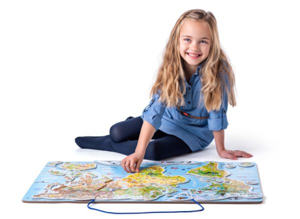 Wooden Magnetic Puzzle World Map - Image 6