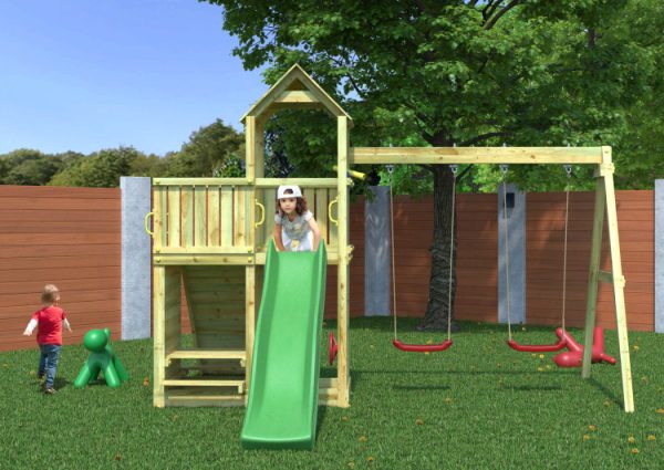 Floppi Play Tower with Double Swing - Image 5